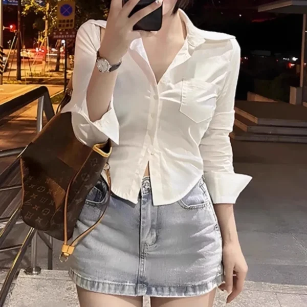New Blouses Elegant Women Korean Shirts