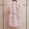Luxury Crystal Tweed Dresses